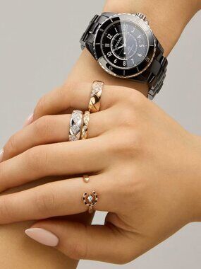 98% NEW CHANEL J12 BLACK WATCH